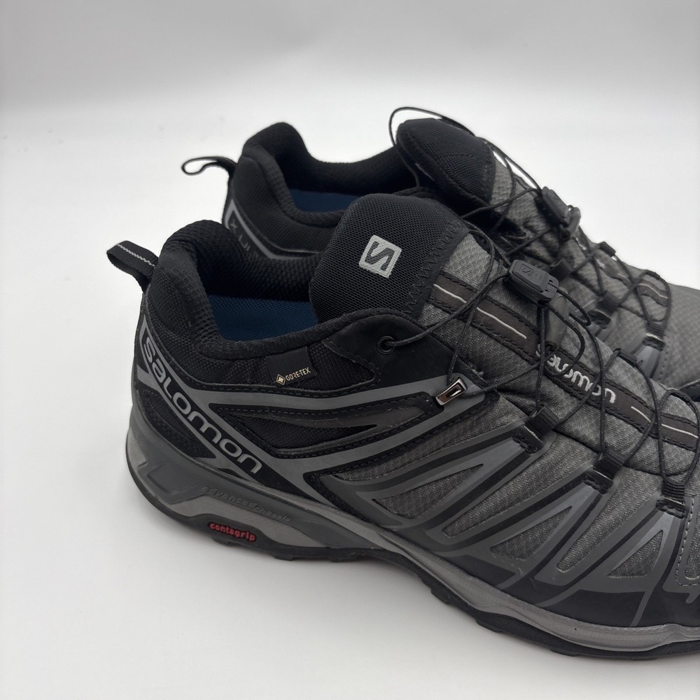 Salomon X Ultra Gortex Men's Trail Hiking Shoes Size 11 Gray & Black Sneakers - Picture 3 of 12